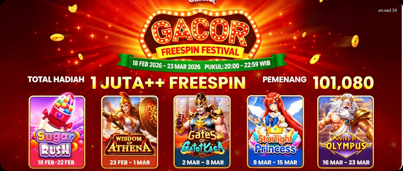 Login atom138 Sekarang Bonus Melimpah